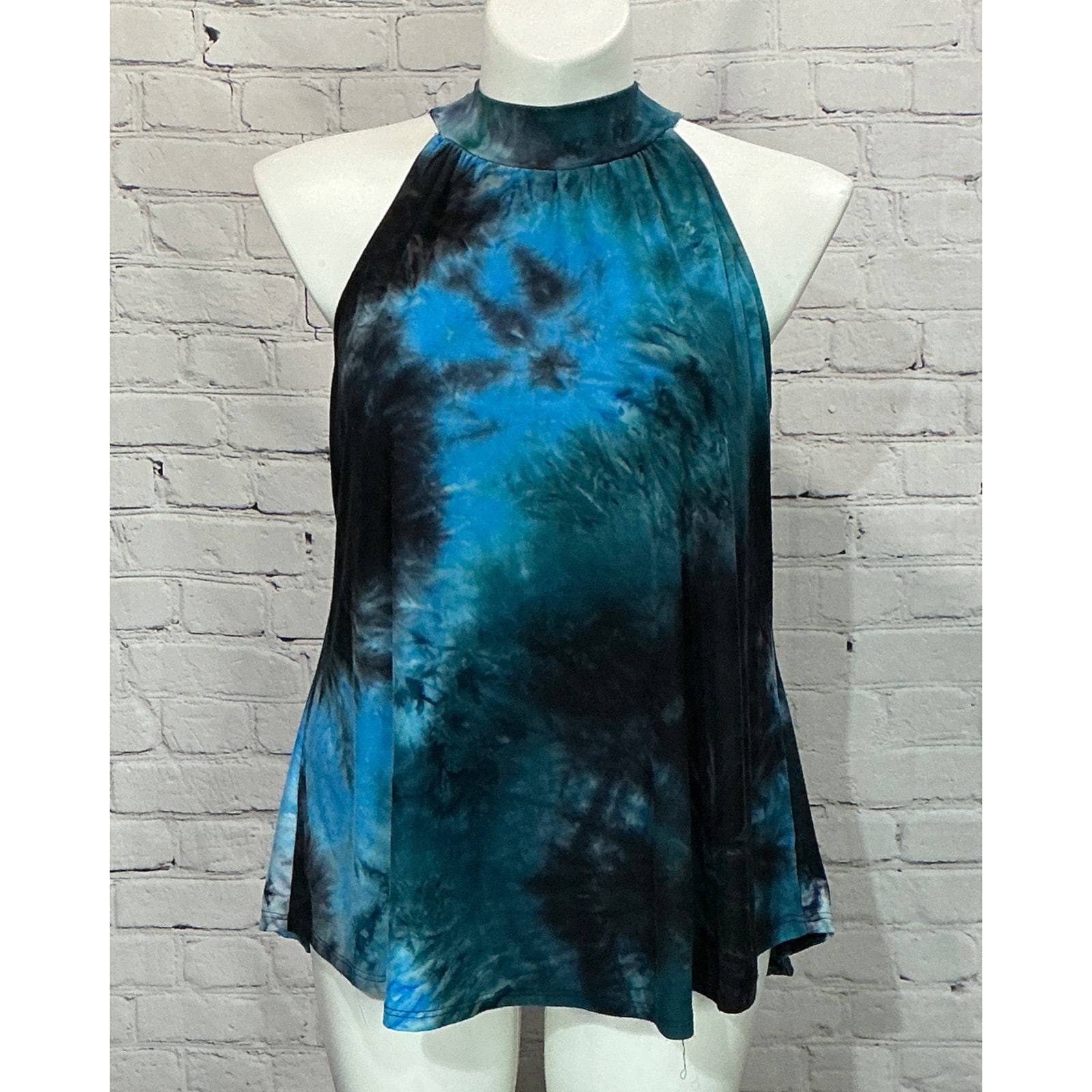 White Birch Women’s Tie-Dye Halter Neck Tank Top (Size Xl)